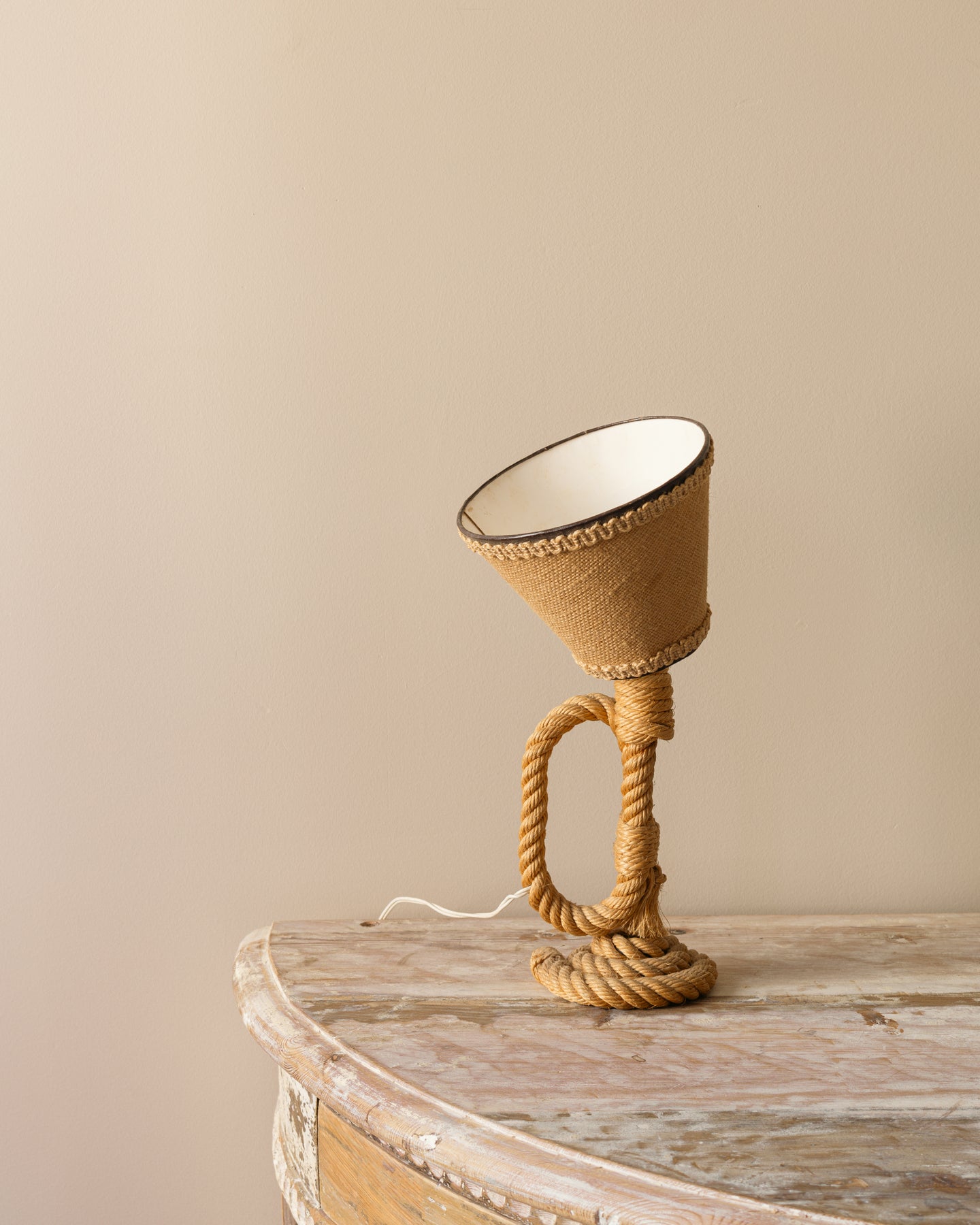 Petit Rope Lamp in the Style of Audoux-Minet