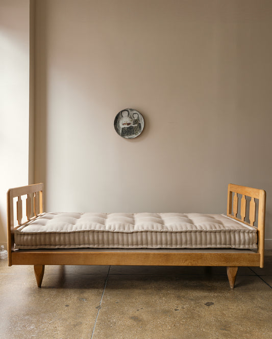 Oak Daybed by Guillerme & Chambron