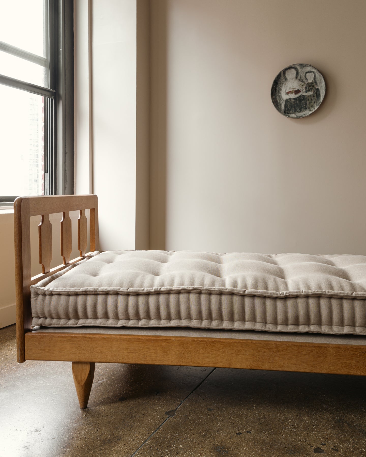 Oak Daybed by Guillerme & Chambron