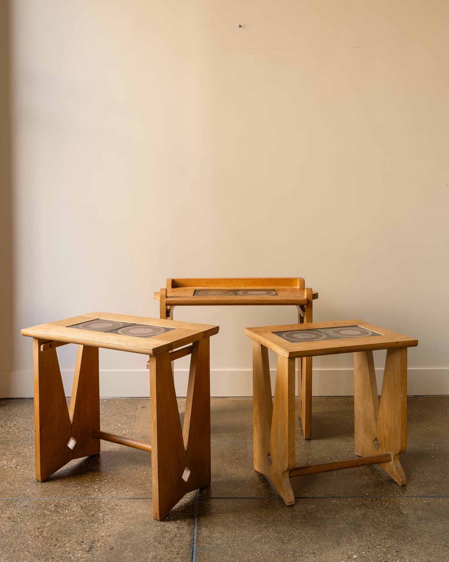 Guillerme & Chambron Nesting Tables, France, 1950s