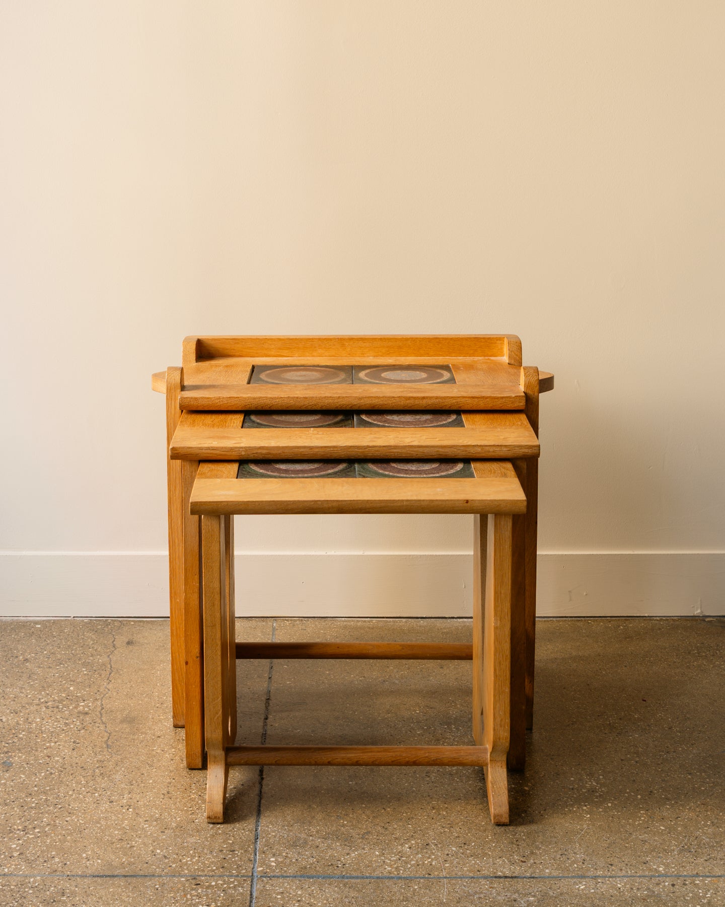 Guillerme & Chambron Nesting Tables, France, 1950s