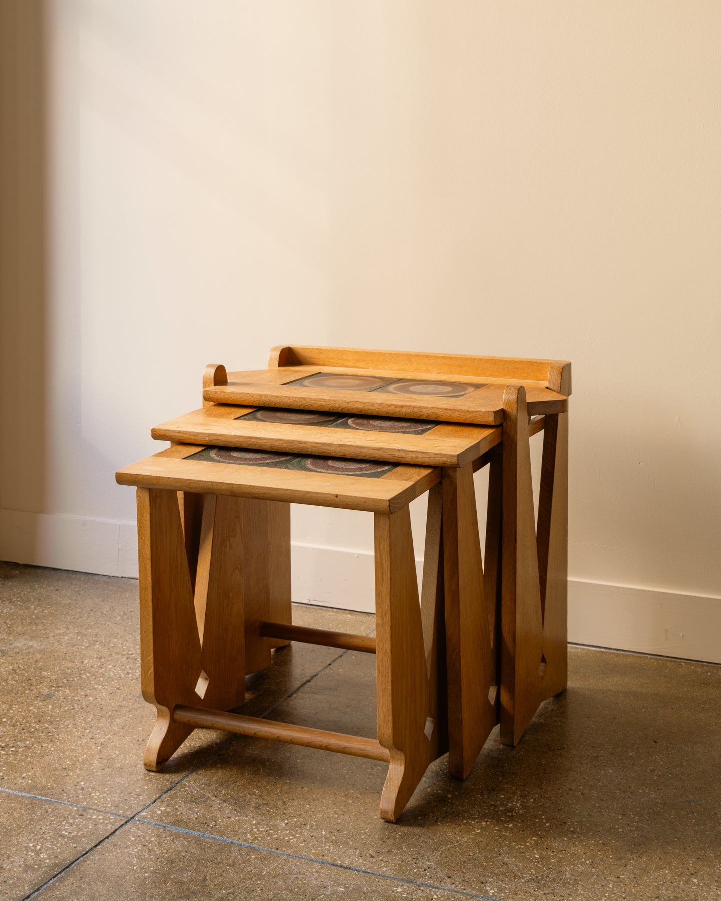 Guillerme & Chambron Nesting Tables, France, 1950s