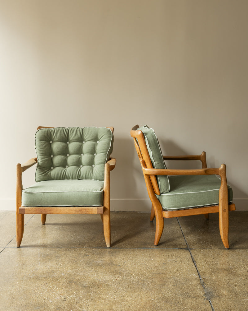 Pair of José Armchairs by Guillerme & Chambron