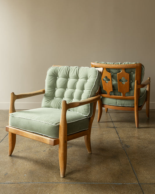 Pair of José Armchairs by Guillerme & Chambron