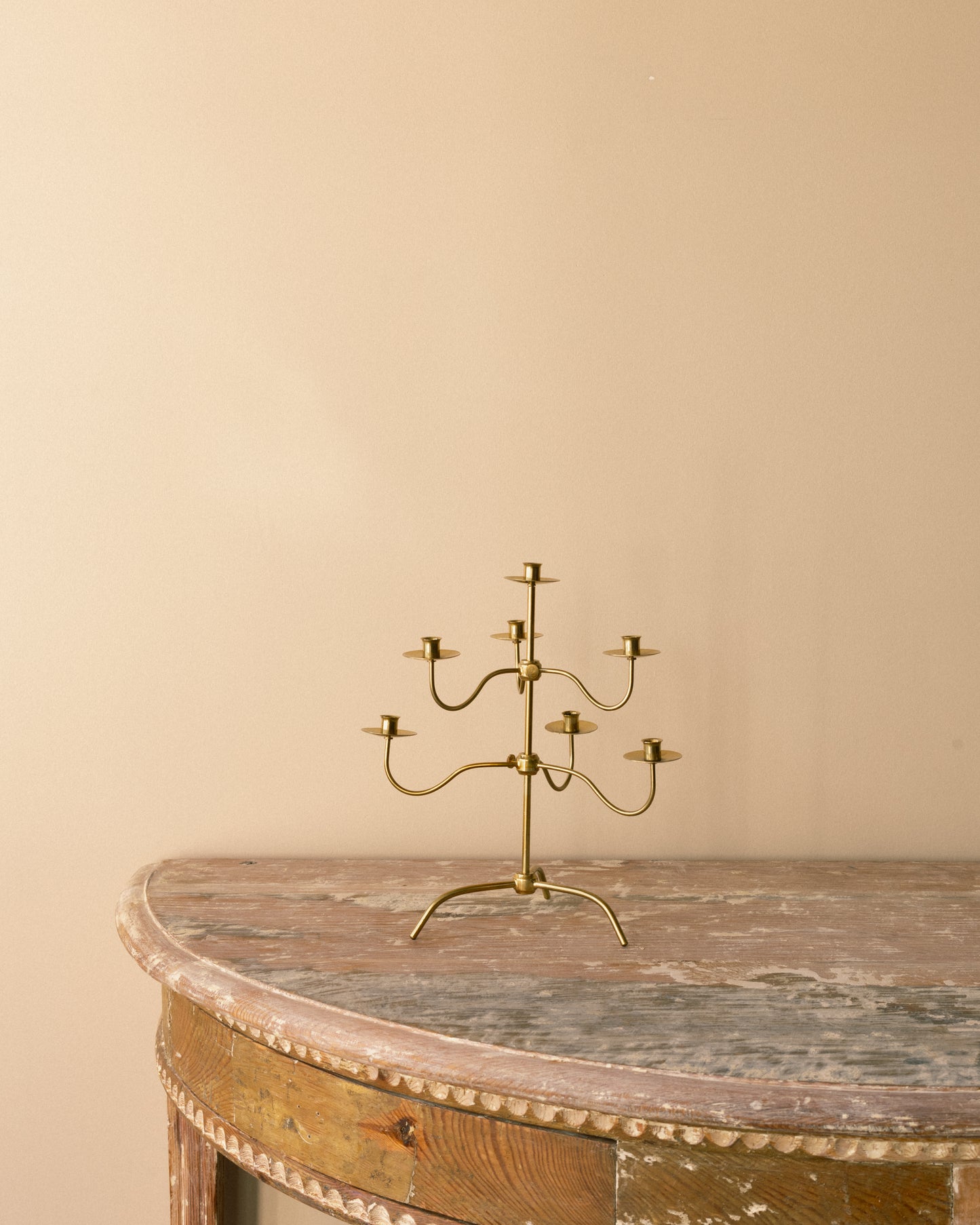 Josef Frank for Svenskt Tenn Seven-Arm Brass Candelabra