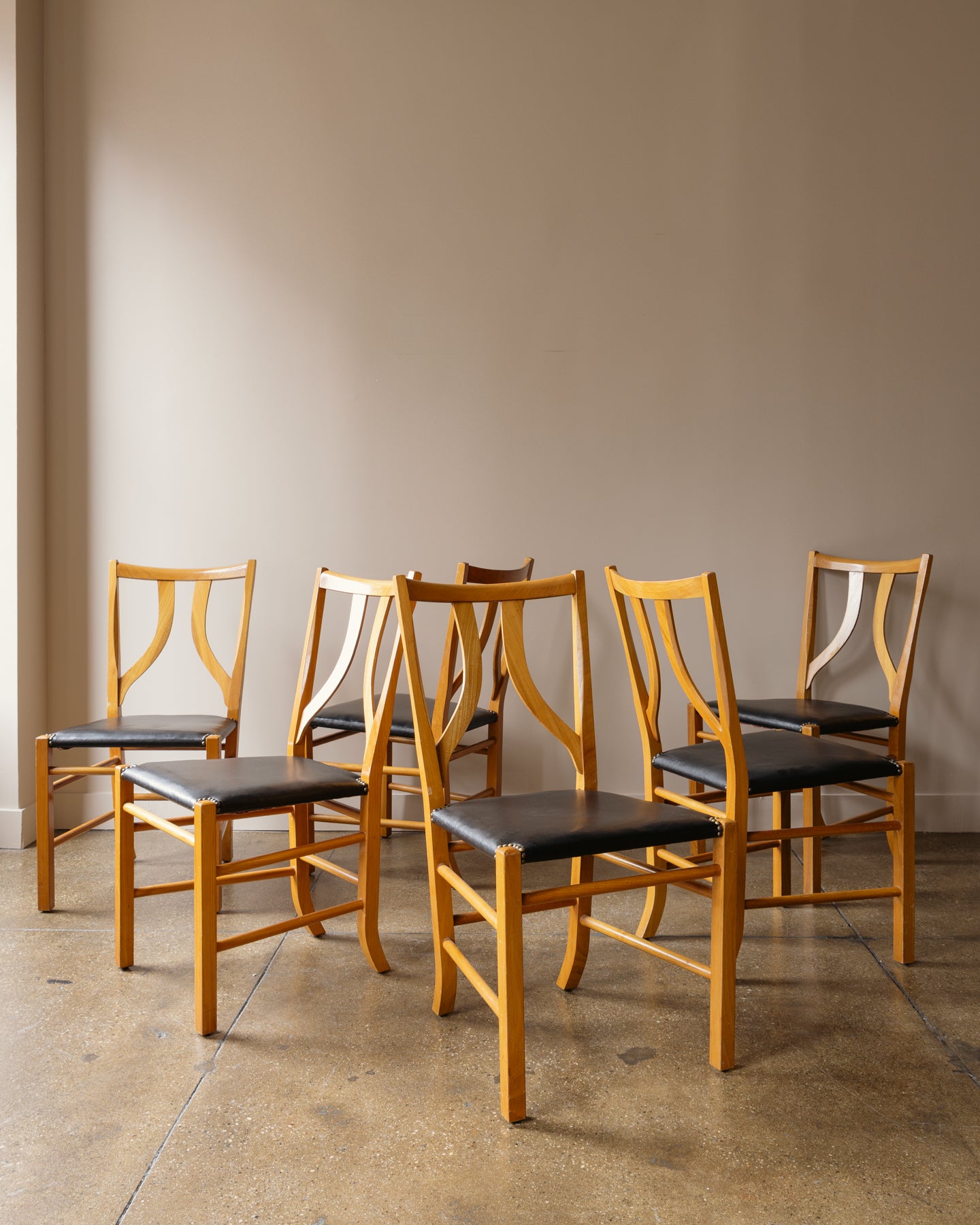 Josef Frank Set of Six Dining Chairs, Model B 2027