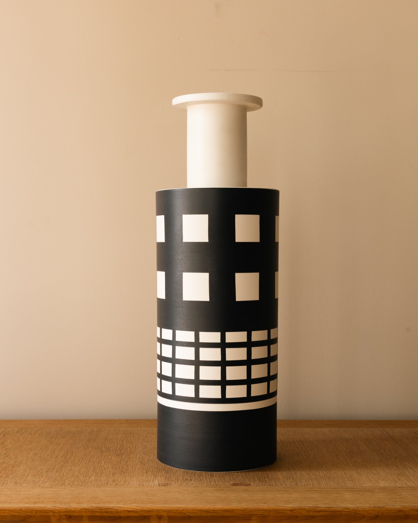 Ettore Sottsass for Bitossi, Rocchetto Vase 1986 Production