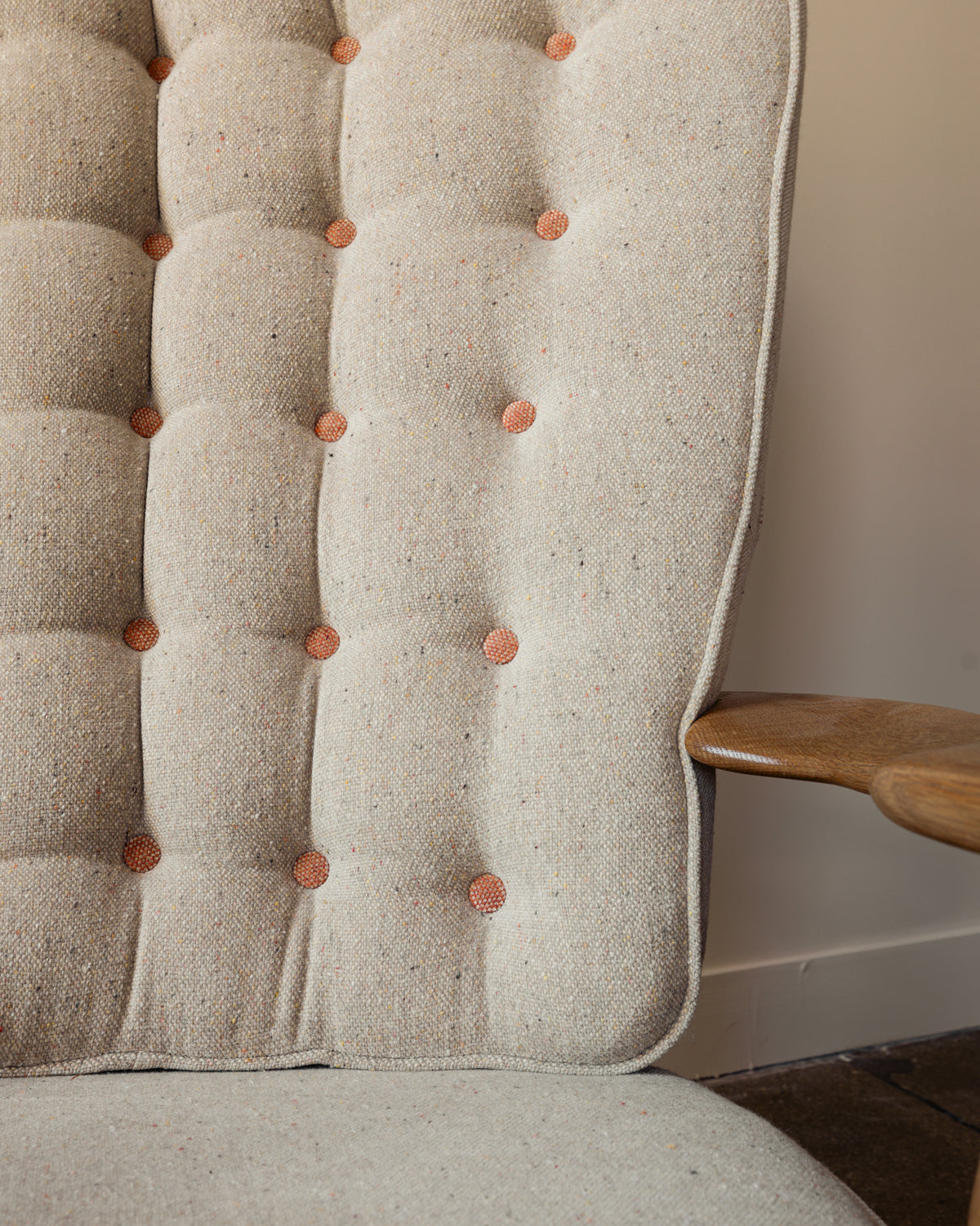 'Grand Repos' Lounge Chair in Oak by Guillerme & Chambron for Votre Maison