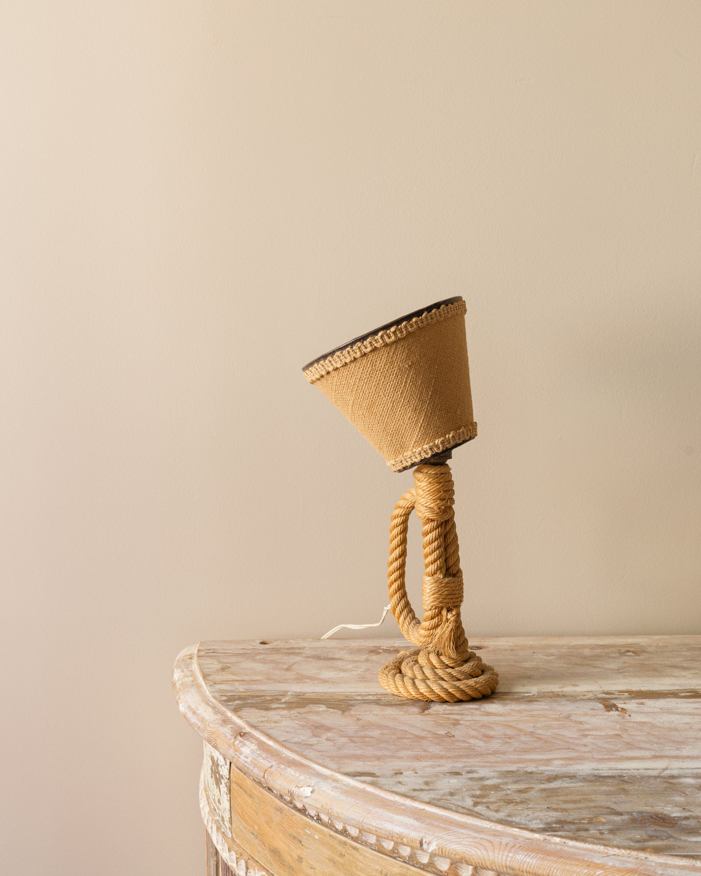 Petit Rope Lamp in the Style of Audoux-Minet