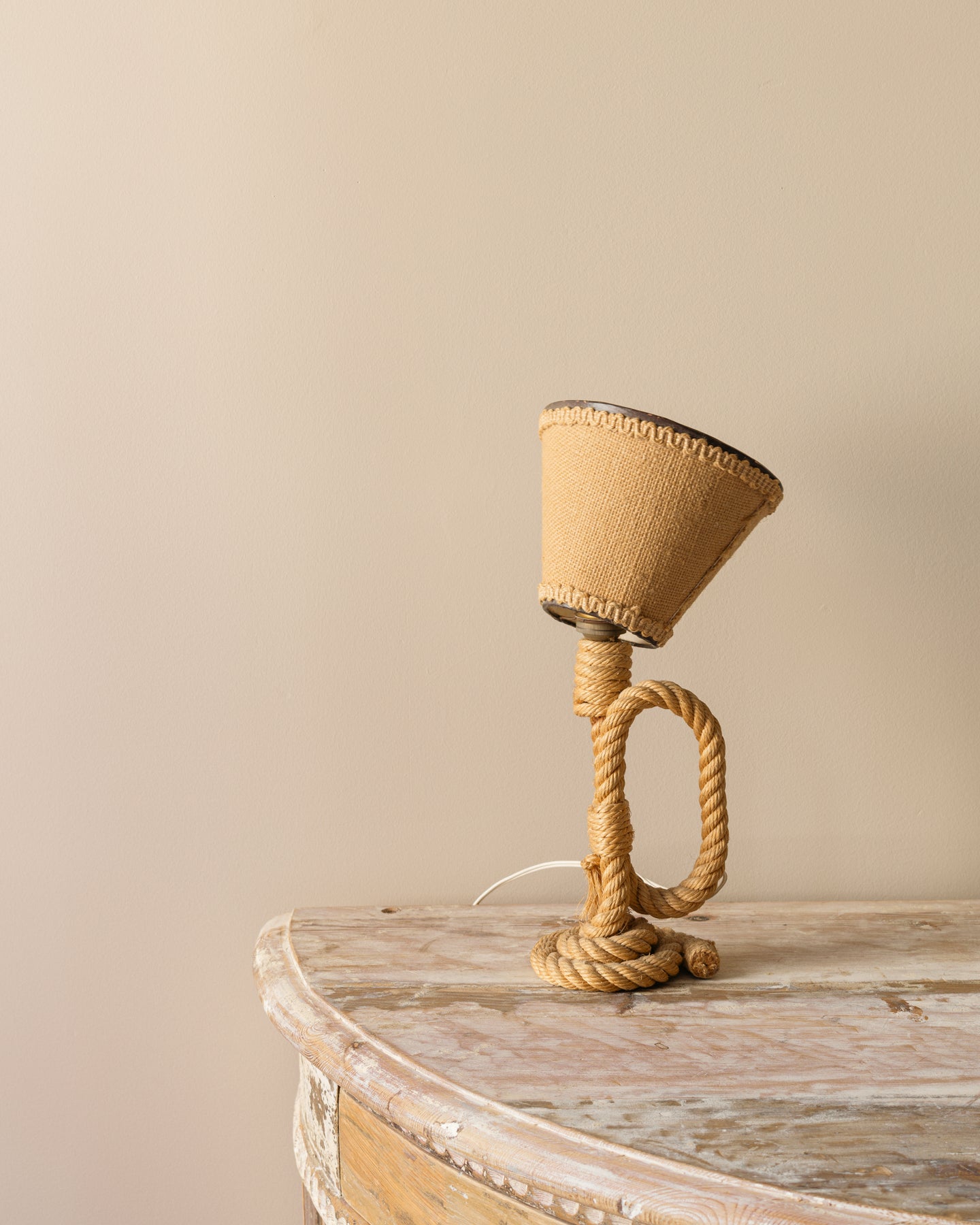 Petit Rope Lamp in the Style of Audoux-Minet