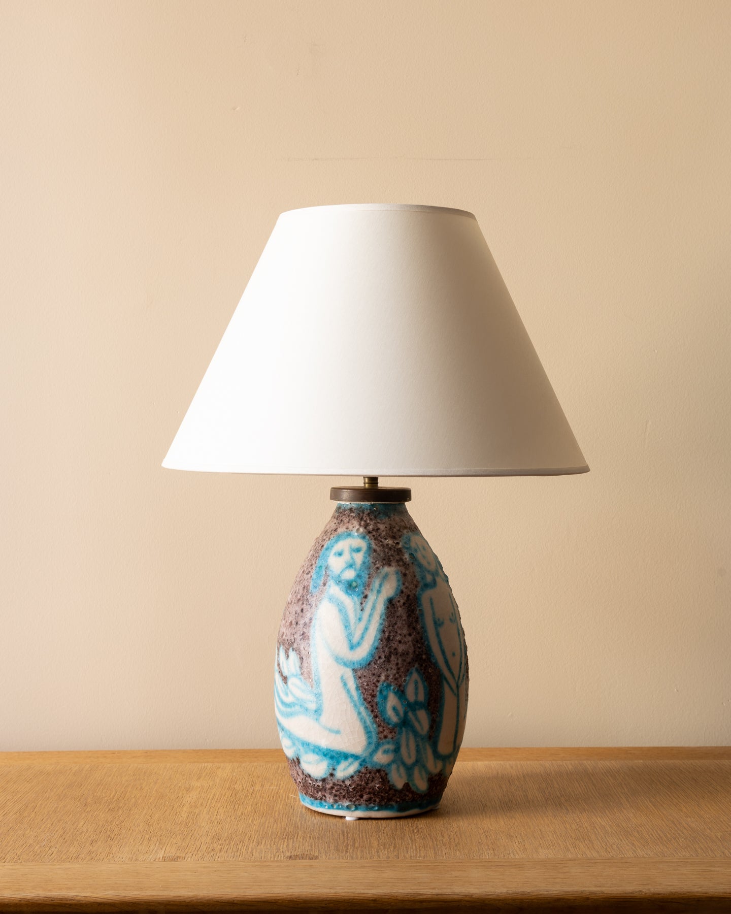 C.A.S. Vietri “Adam and Eve” Table Lamp