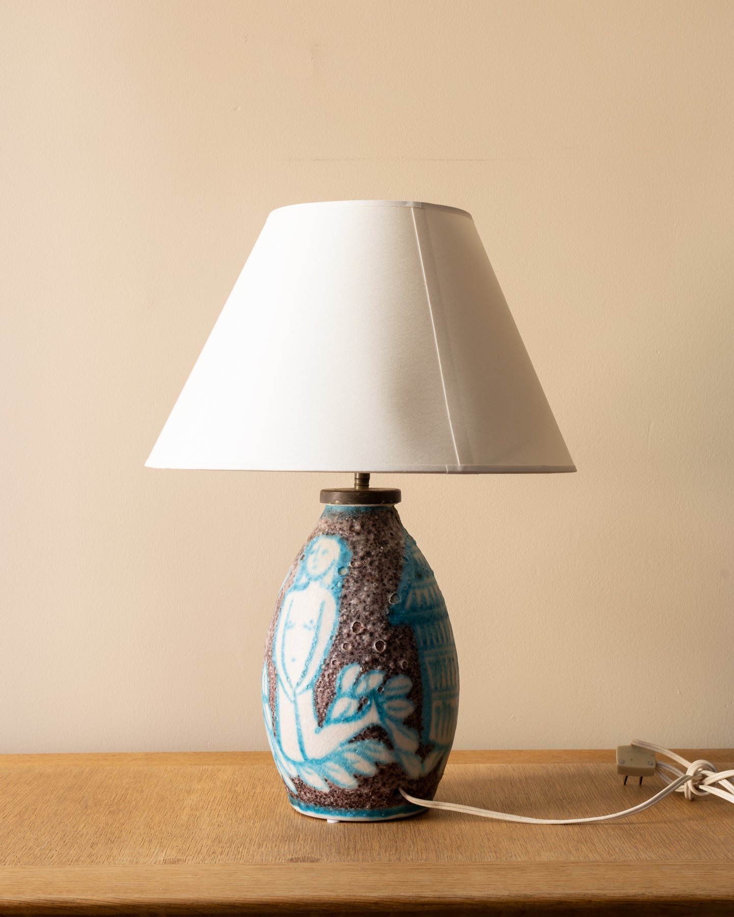 C.A.S. Vietri “Adam and Eve” Table Lamp