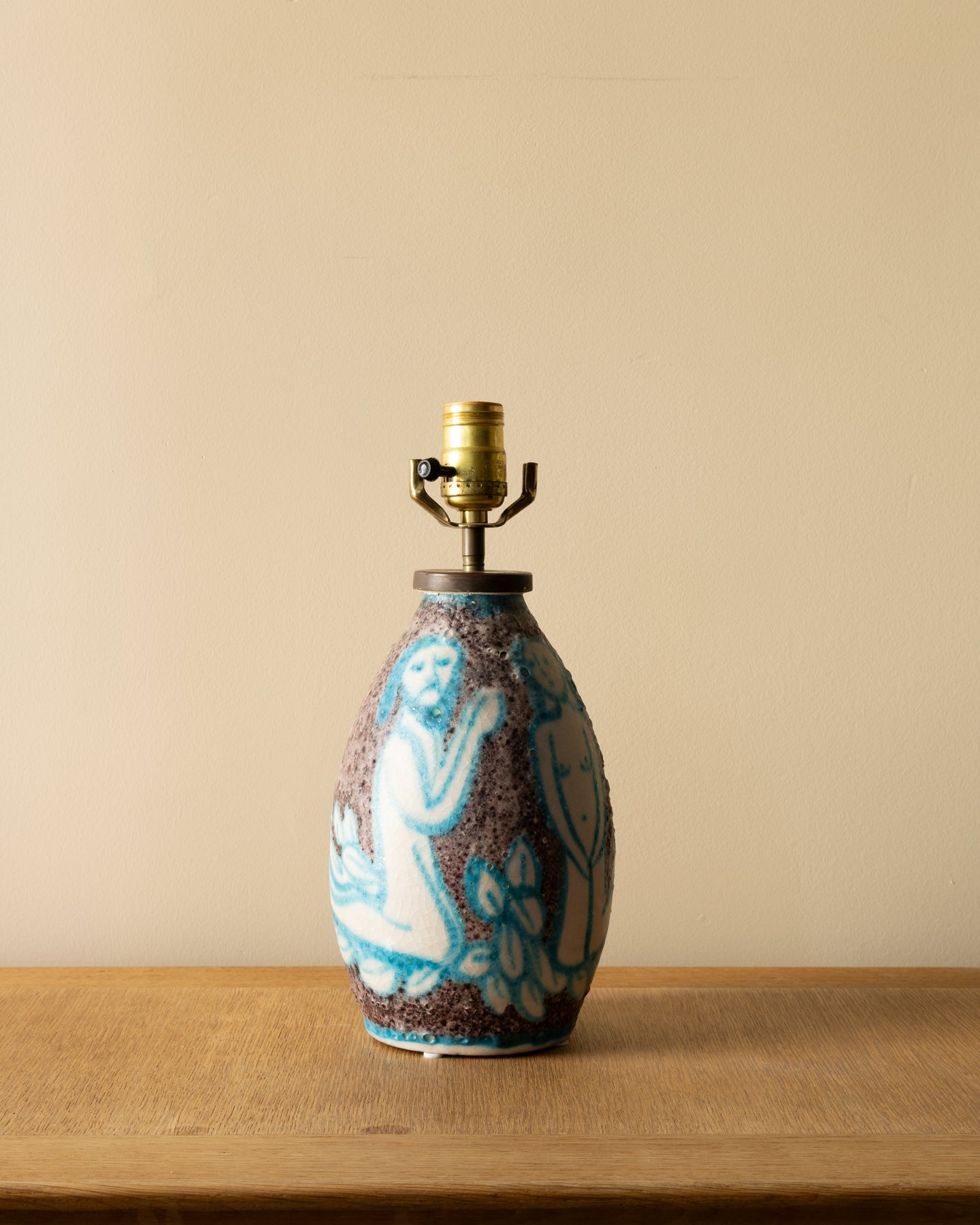 C.A.S. Vietri “Adam and Eve” Table Lamp