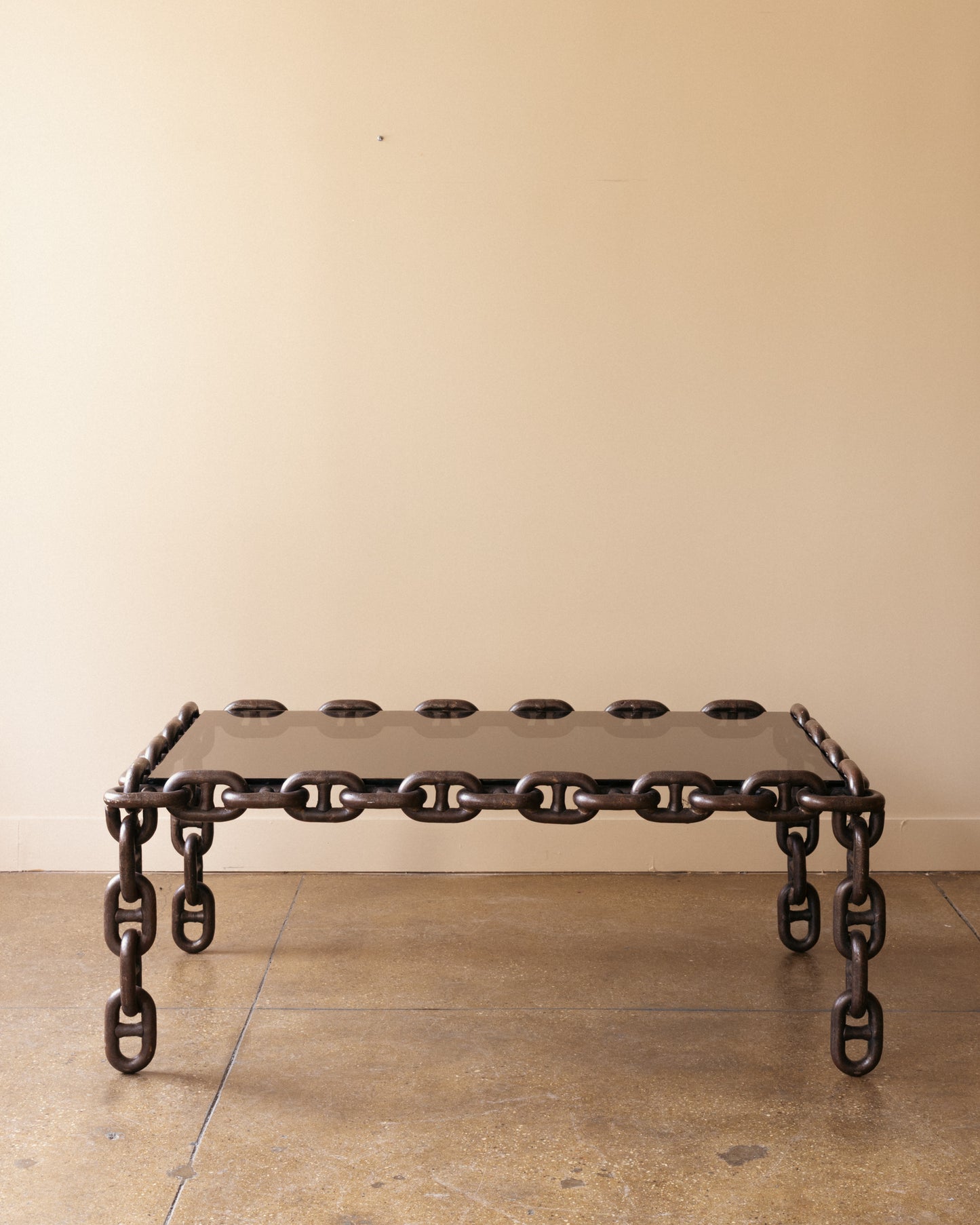 Iron Chain-Link Coffee Table