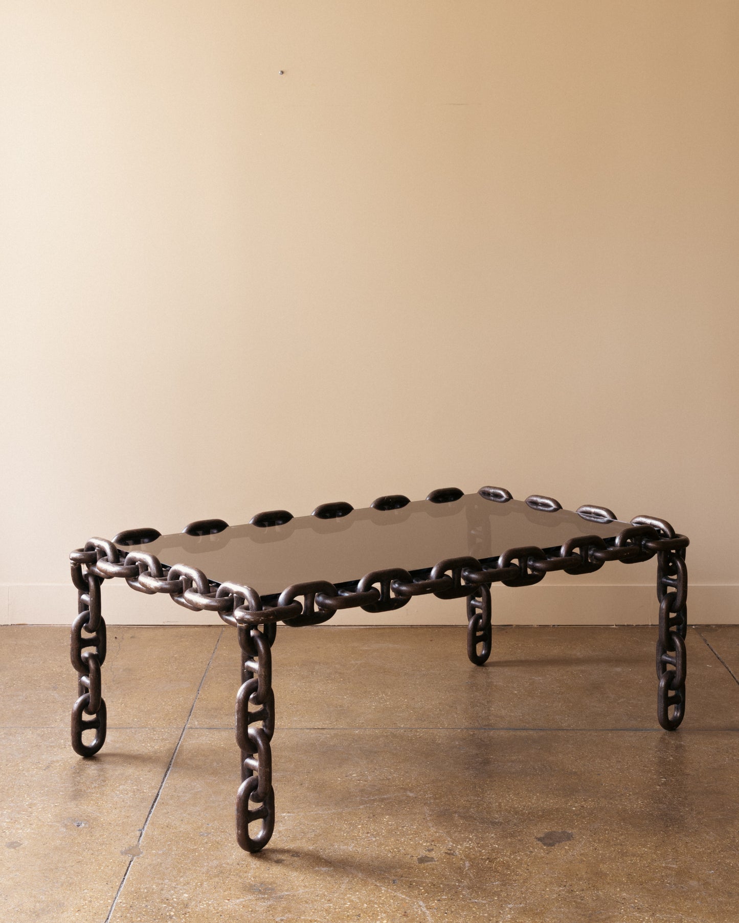 Iron Chain-Link Coffee Table