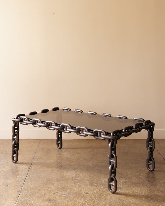 Iron Chain-Link Coffee Table