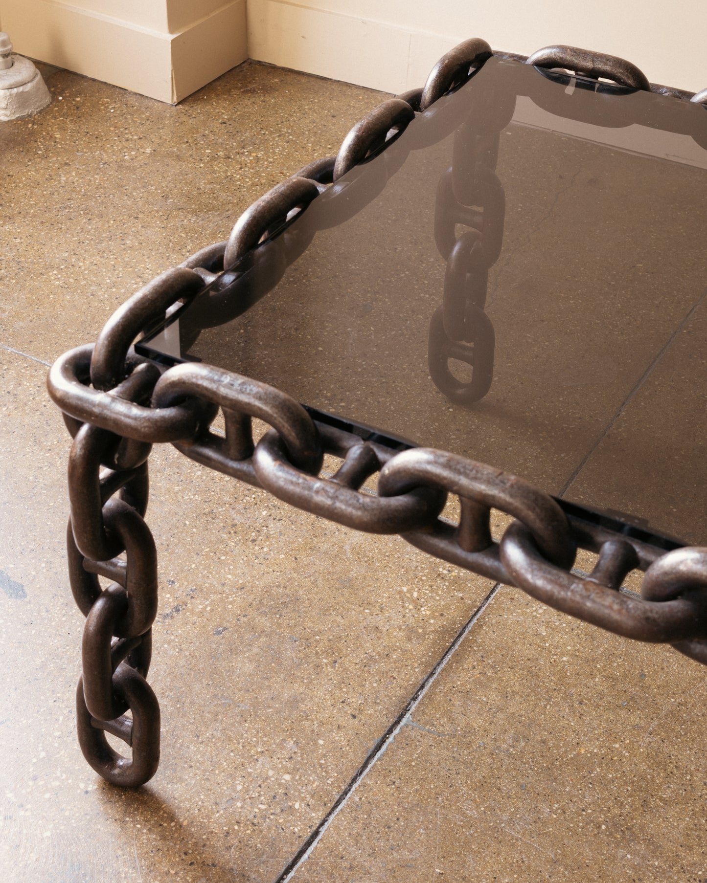 Iron Chain-Link Coffee Table