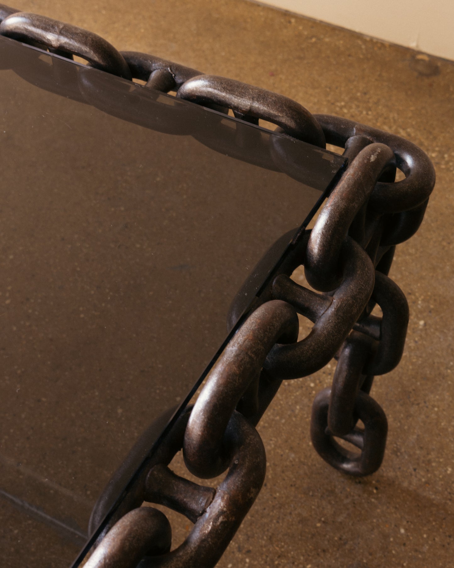 Iron Chain-Link Coffee Table