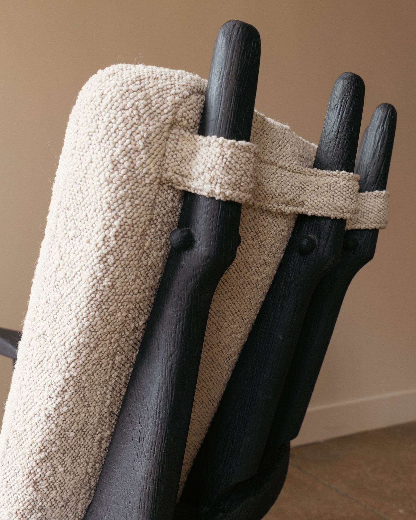 Guillerme & Chambron Ebonized Mid Repos Lounge Chair