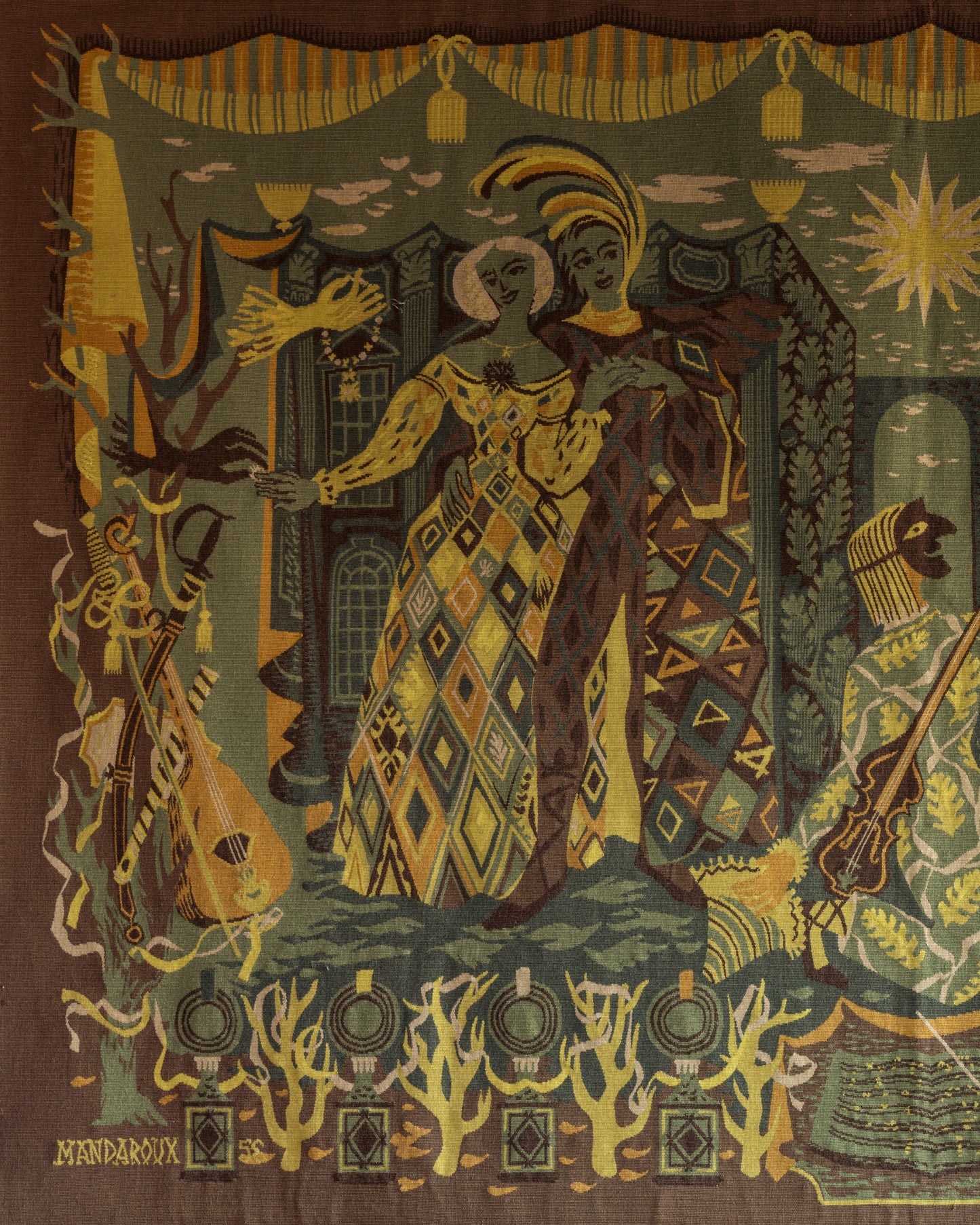 Aubusson Tapestry “Le Carnaval” by Mandaroux