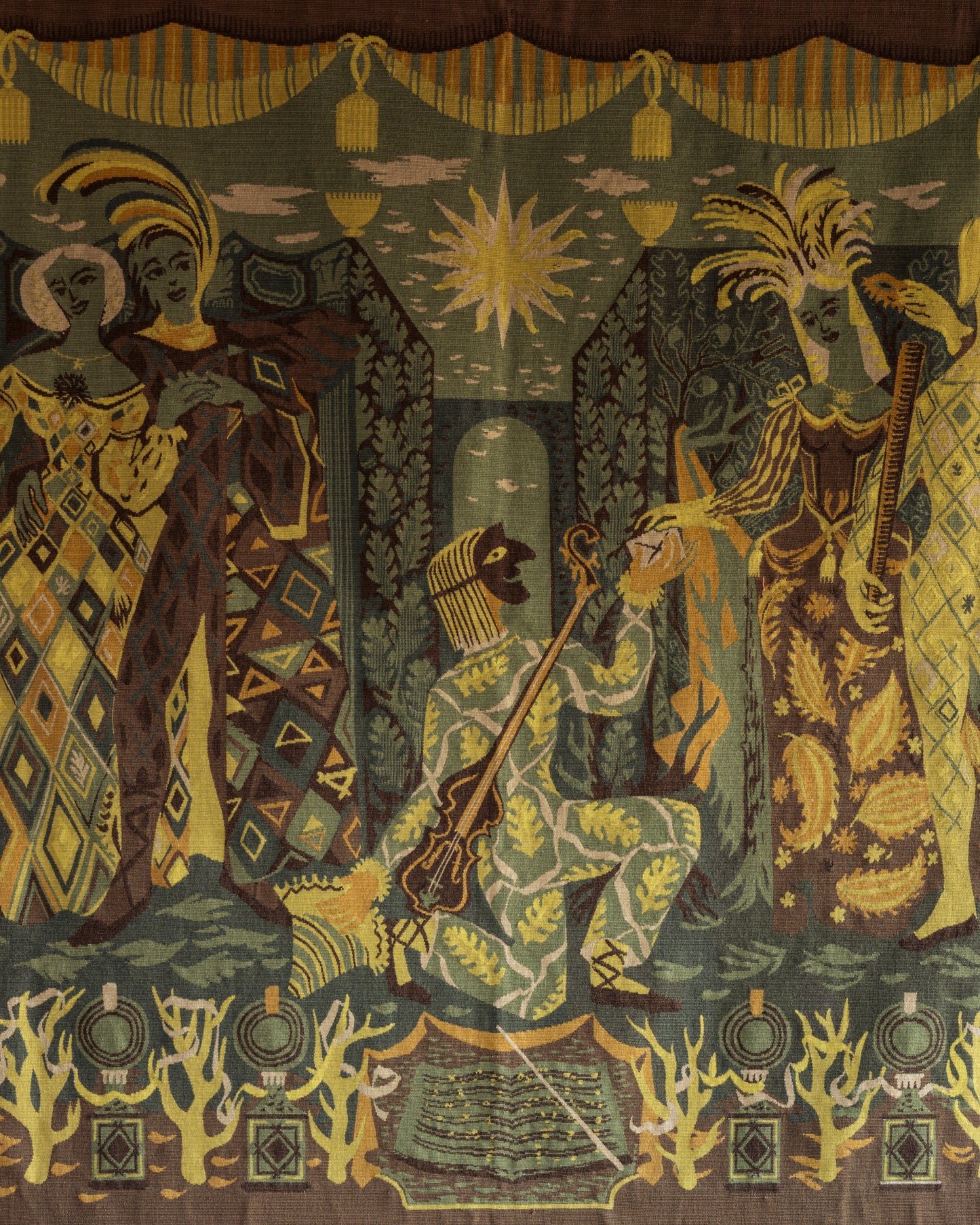 Aubusson Tapestry “Le Carnaval” by Mandaroux