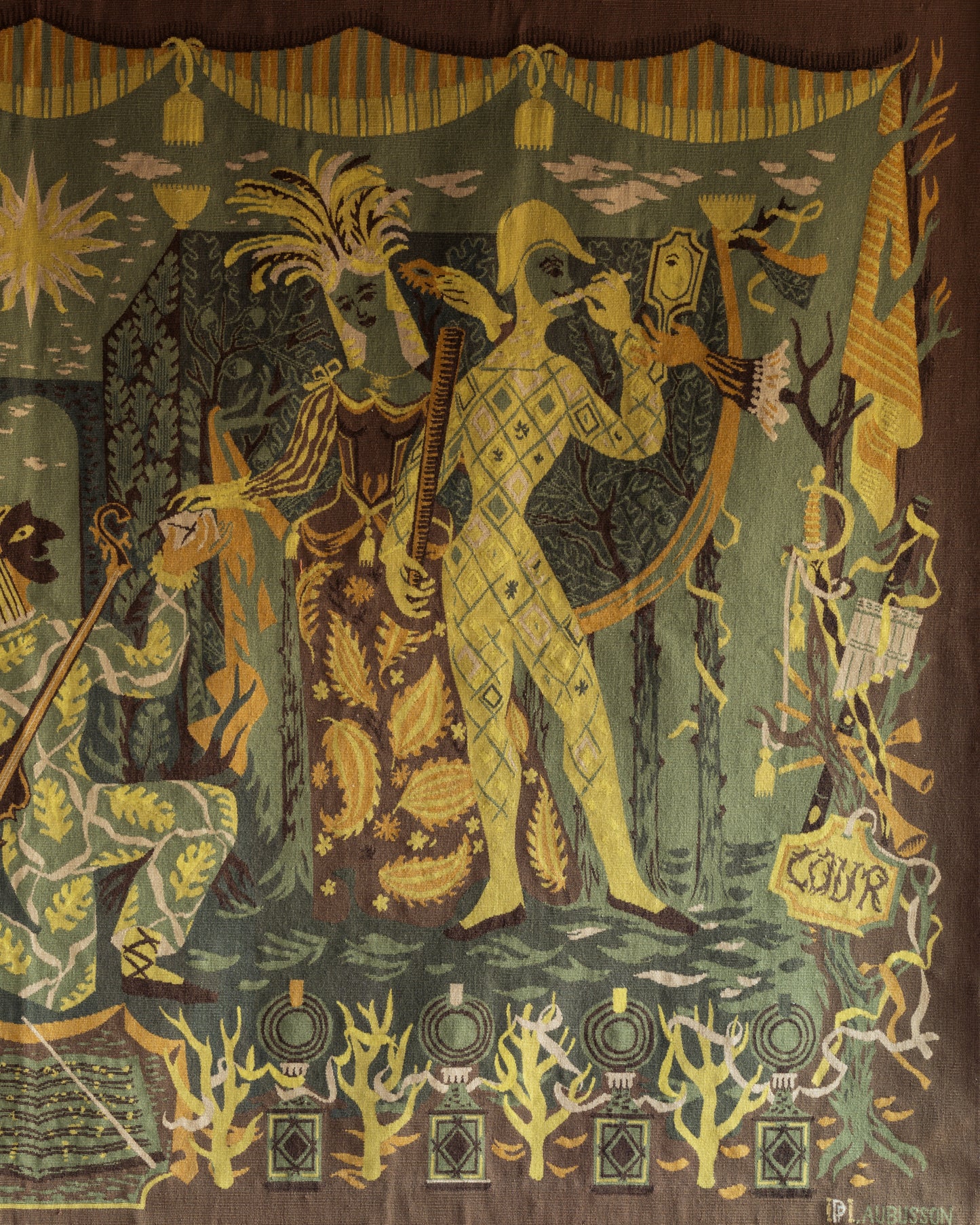 Aubusson Tapestry “Le Carnaval” by Mandaroux