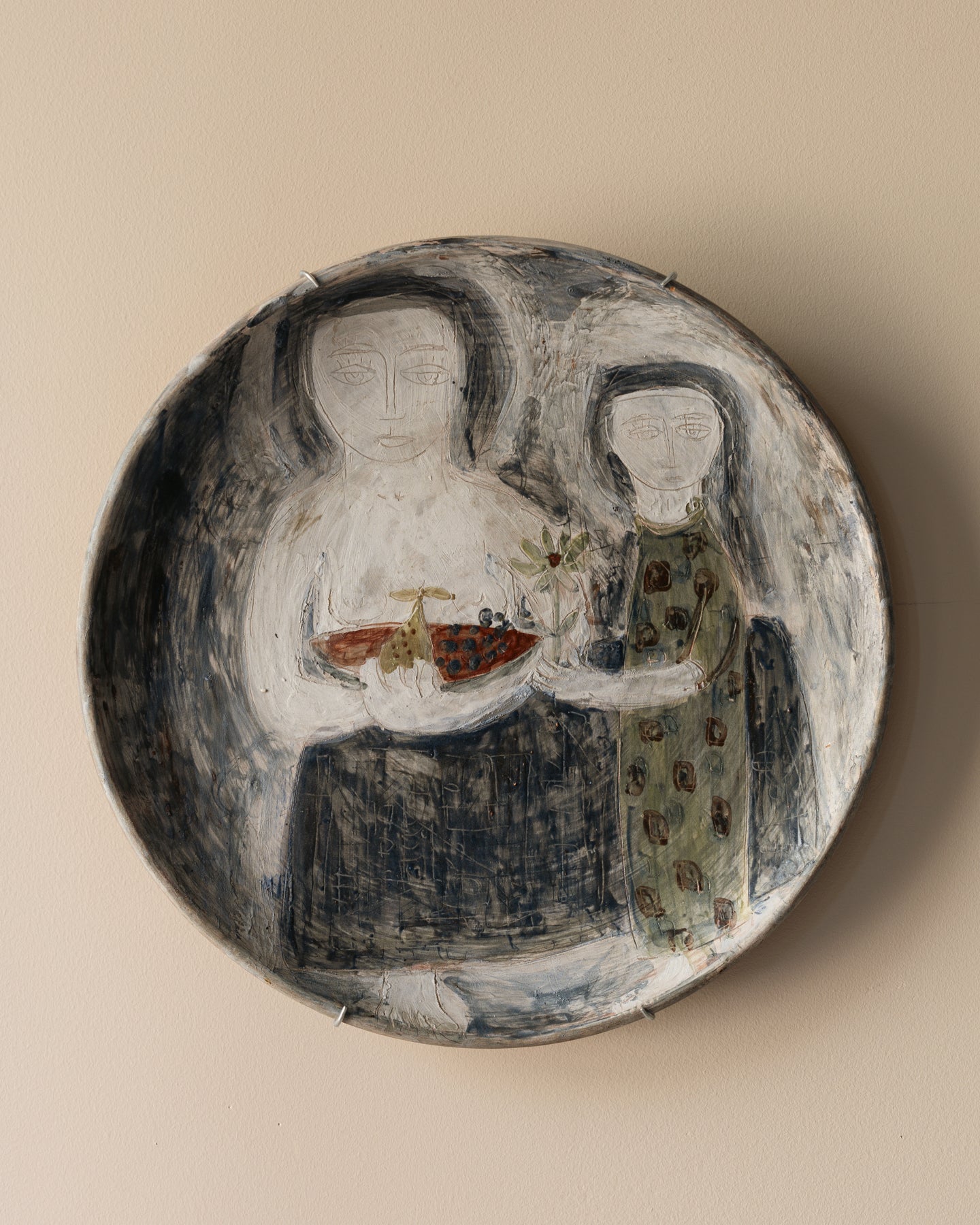 Georges Cueille Vallauris Ceramic Wall Plate