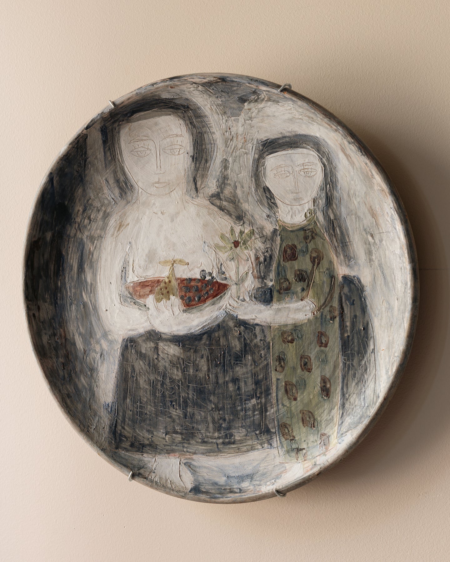 Georges Cueille Vallauris Ceramic Wall Plate